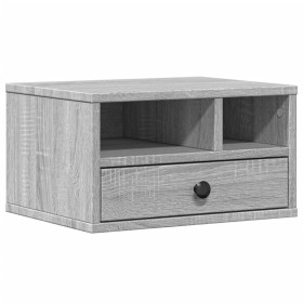 vidaXL Druckerständer Grau Sonoma 40x32x22,5 cm Holzwerkstoff