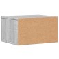 vidaXL Druckerständer Grau Sonoma 40x32x22,5 cm Holzwerkstoff
