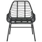 vidaXL Gartenstühle 2 Stk. Schwarz Poly Rattan vidaXL Gartenstühle 2 Stk. Schwarz Poly Rattan