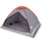 vidaXL Kuppel-Campingzelt 4 Personen Grau und Orange Wasserdicht vidaXL Kuppel-Campingzelt 4 Personen Grau und Orange Wasserdicht