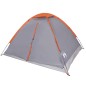 vidaXL Kuppel-Campingzelt 4 Personen Grau und Orange Wasserdicht vidaXL Kuppel-Campingzelt 4 Personen Grau und Orange Wasserdicht