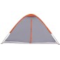 vidaXL Kuppel-Campingzelt 4 Personen Grau und Orange Wasserdicht vidaXL Kuppel-Campingzelt 4 Personen Grau und Orange Wasserdicht