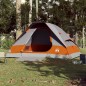 vidaXL Kuppel-Campingzelt 4 Personen Grau und Orange Wasserdicht vidaXL Kuppel-Campingzelt 4 Personen Grau und Orange Wasserdicht