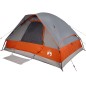 vidaXL Kuppel-Campingzelt 4 Personen Grau und Orange Wasserdicht vidaXL Kuppel-Campingzelt 4 Personen Grau und Orange Wasserdicht