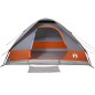 vidaXL Kuppel-Campingzelt 4 Personen Grau und Orange Wasserdicht vidaXL Kuppel-Campingzelt 4 Personen Grau und Orange Wasserdicht