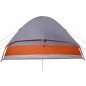 vidaXL Kuppel-Campingzelt 4 Personen Grau und Orange Wasserdicht vidaXL Kuppel-Campingzelt 4 Personen Grau und Orange Wasserdicht