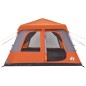 vidaXL Kuppel-Familienzelt 10 Personen Grau und Orange Quick Release vidaXL Kuppel-Familienzelt 10 Personen Grau und Orange Quick Release