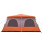 vidaXL Kuppel-Familienzelt 10 Personen Grau und Orange Quick Release vidaXL Kuppel-Familienzelt 10 Personen Grau und Orange Quick Release