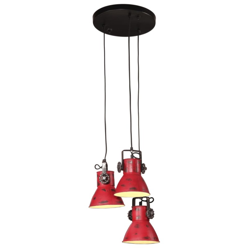 vidaXL Hängelampe 25 W Rot 30x30x100 cm E27 vidaXL Hängelampe 25 W Rot 30x30x100 cm E27