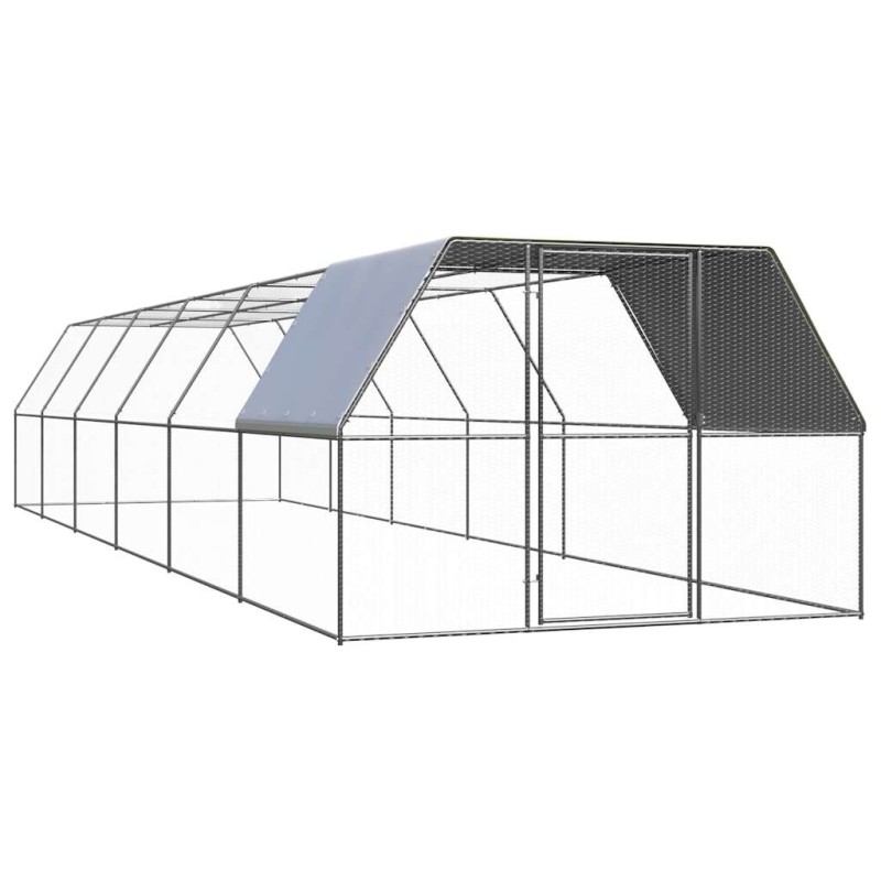 vidaXL Hühnerkäfig 3x12x2 m Verzinkter Stahl vidaXL Hühnerkäfig 3x12x2 m Verzinkter Stahl