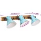 vidaXL Wandleuchte 25 W Blau 65x25 cm E27 vidaXL Wandleuchte 25 W Blau 65x25 cm E27
