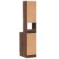 vidaXL Küchenschrank Braun Eichen-Optik 35x50x180 cm Holzwerkstoff vidaXL Küchenschrank Braun Eichen-Optik 35x50x180 cm Holzwerkstoff