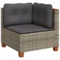 vidaXL 8-tlg. Garten-Sofagarnitur mit Kissen Grau Poly Rattan vidaXL 8-tlg. Garten-Sofagarnitur mit Kissen Grau Poly Rattan