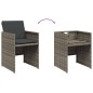 vidaXL 13-tlg. Garten-Essgruppe mit Kissen Grau Poly Rattan vidaXL 13-tlg. Garten-Essgruppe mit Kissen Grau Poly Rattan