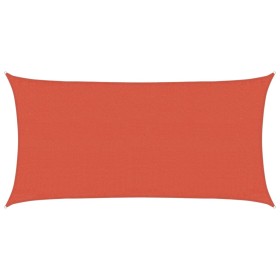 vidaXL Sonnensegel 160 g/m² Terrakottarot 3x6 m HDPE