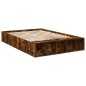 vidaXL Bettgestell Räuchereiche 120x200 cm Holzwerkstoff vidaXL Bettgestell Räuchereiche 120x200 cm Holzwerkstoff