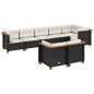vidaXL 8-tlg. Garten-Sofagarnitur mit Kissen Schwarz Poly Rattan vidaXL 8-tlg. Garten-Sofagarnitur mit Kissen Schwarz Poly Rattan