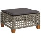 vidaXL 7-tlg. Garten-Sofagarnitur mit Kissen Grau Poly Rattan vidaXL 7-tlg. Garten-Sofagarnitur mit Kissen Grau Poly Rattan