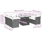 vidaXL 10-tlg. Garten-Sofagarnitur mit Kissen Grau Poly Rattan vidaXL 10-tlg. Garten-Sofagarnitur mit Kissen Grau Poly Rattan