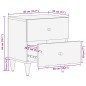 vidaXL Nachttisch 40x33x46 cm Massivholz Mango vidaXL Nachttisch 40x33x46 cm Massivholz Mango