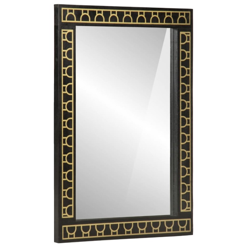 vidaXL Badspiegel 50x70x2,5 cm Massivholz Mango und Glas vidaXL Badspiegel 50x70x2,5 cm Massivholz Mango und Glas