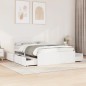 vidaXL Massivholzbett ohne Matratze Weiß 120x200 cm Kiefernholz vidaXL Massivholzbett ohne Matratze Weiß 120x200 cm Kiefernholz