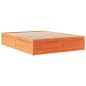 vidaXL Massivholzbett ohne Matratze Wachsbraun 160x200 Kiefernholz vidaXL Massivholzbett ohne Matratze Wachsbraun 160x200 Kiefernholz