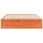 vidaXL Massivholzbett ohne Matratze Wachsbraun 160x200 Kiefernholz vidaXL Massivholzbett ohne Matratze Wachsbraun 160x200 Kiefernholz