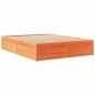 vidaXL Massivholzbett ohne Matratze Wachsbraun 160x200 Kiefernholz vidaXL Massivholzbett ohne Matratze Wachsbraun 160x200 Kiefernholz