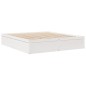 vidaXL Massivholzbett ohne Matratze Weiß 180x200 cm Kiefernholz vidaXL Massivholzbett ohne Matratze Weiß 180x200 cm Kiefernholz
