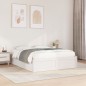 vidaXL Massivholzbett ohne Matratze Weiß 150x200 cm Kiefernholz vidaXL Massivholzbett ohne Matratze Weiß 150x200 cm Kiefernholz