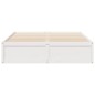 vidaXL Massivholzbett ohne Matratze Weiß 150x200 cm Kiefernholz vidaXL Massivholzbett ohne Matratze Weiß 150x200 cm Kiefernholz