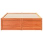 vidaXL Massivholzbett ohne Matratze Wachsbraun 135x190 cm Kiefernholz vidaXL Massivholzbett ohne Matratze Wachsbraun 135x190 cm Kiefernholz