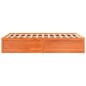 vidaXL Massivholzbett ohne Matratze Wachsbraun 135x190 cm Kiefernholz vidaXL Massivholzbett ohne Matratze Wachsbraun 135x190 cm Kiefernholz