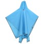 vidaXL Regenponcho mit Kapuze 2-in-1-Design Blau 223x145 cm vidaXL Regenponcho mit Kapuze 2-in-1-Design Blau 223x145 cm