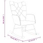 vidaXL Schaukelsessel mit Hocker Patchwork Stoff vidaXL Schaukelsessel mit Hocker Patchwork Stoff