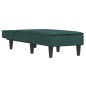 vidaXL Chaiselongue Dunkelgrün Samt vidaXL Chaiselongue Dunkelgrün Samt