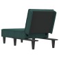 vidaXL Chaiselongue Dunkelgrün Samt vidaXL Chaiselongue Dunkelgrün Samt