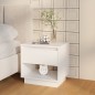 vidaXL Nachttisch Weiß 45x34x44 cm Holzwerkstoff