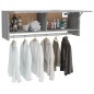 vidaXL Kleiderschrank Grau Sonoma 100x32,5x35 cm Holzwerkstoff vidaXL Kleiderschrank Grau Sonoma 100x32,5x35 cm Holzwerkstoff