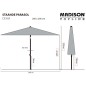Madison Sonnenschirm Denia 200x200 cm Grün Madison Sonnenschirm Denia 200x200 cm Grün