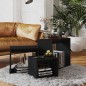 vidaXL Satztische 3-tlg. Schwarz Holzwerkstoff vidaXL Satztische 3-tlg. Schwarz Holzwerkstoff