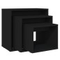 vidaXL Satztische 3-tlg. Schwarz Holzwerkstoff vidaXL Satztische 3-tlg. Schwarz Holzwerkstoff