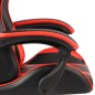 vidaXL Gaming-Stuhl mit Fußstütze Schwarz und Rot Kunstleder vidaXL Gaming-Stuhl mit Fußstütze Schwarz und Rot Kunstleder