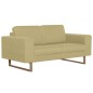 vidaXL 2-Sitzer-Sofa Stoff Grün vidaXL 2-Sitzer-Sofa Stoff Grün