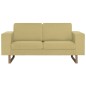 vidaXL 2-Sitzer-Sofa Stoff Grün vidaXL 2-Sitzer-Sofa Stoff Grün