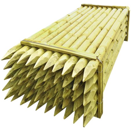 vidaXL Zaunpfähle 50 Stk. Imprägniertes Holz 10×240 cm 
