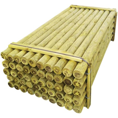 vidaXL Zaunpfähle 50 Stk. Imprägniertes Holz 10×240 cm 