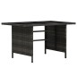 vidaXL 4-tlg. Garten-Sofagarnitur mit Auflagen Poly Rattan Grau vidaXL 4-tlg. Garten-Sofagarnitur mit Auflagen Poly Rattan Grau