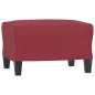 vidaXL Sessel mit Hocker Weinrot 60 cm Kunstleder vidaXL Sessel mit Hocker Weinrot 60 cm Kunstleder